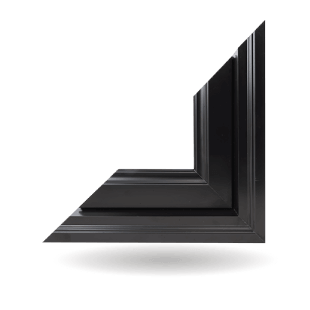 Hybrid PVC / Aluminum Double Hung Windows in Black