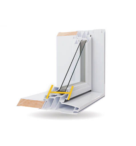Custom Shaped Windows - 4 1/2″ PVC Welded Frame