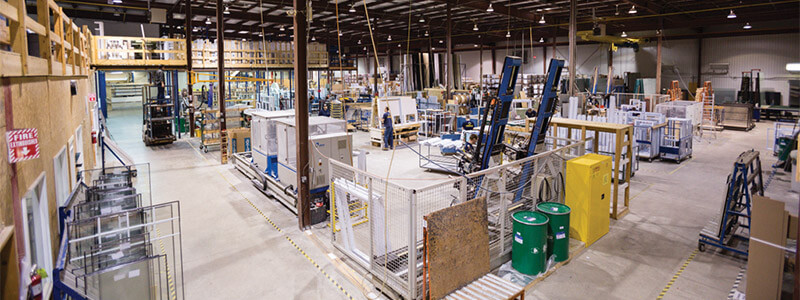 Vinyl Window manufacturing plant in Ottawa.
