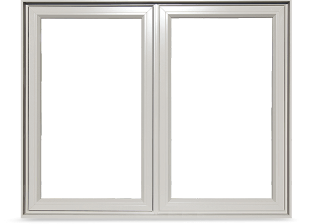 A Traditional PVC casement window which contains a thicker frame resulting in less glass